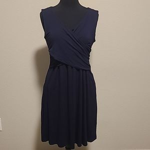 Classic Style with a Pop of Color! Amazon Essentials Blue Dress (Size L)